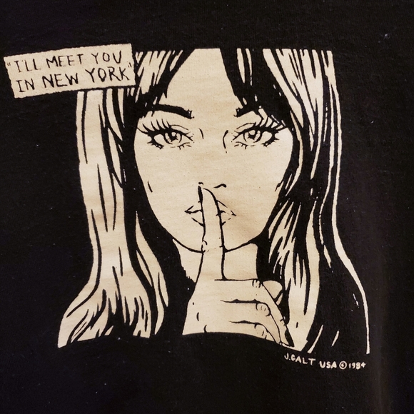 black helen i'll meet you in new york top - Picture 2 of 3